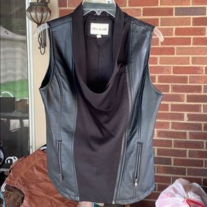 Women’s fashion leather vest